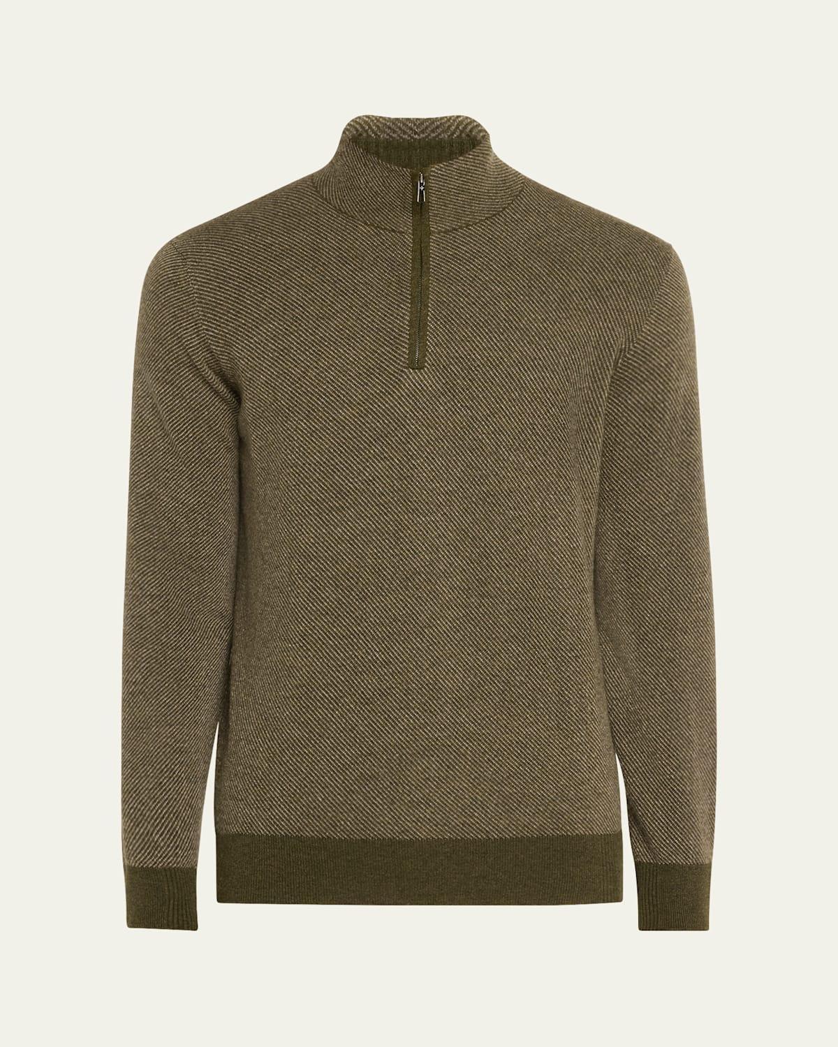 Mens Roadster 1/4-Zip Cashmere Sweater Product Image