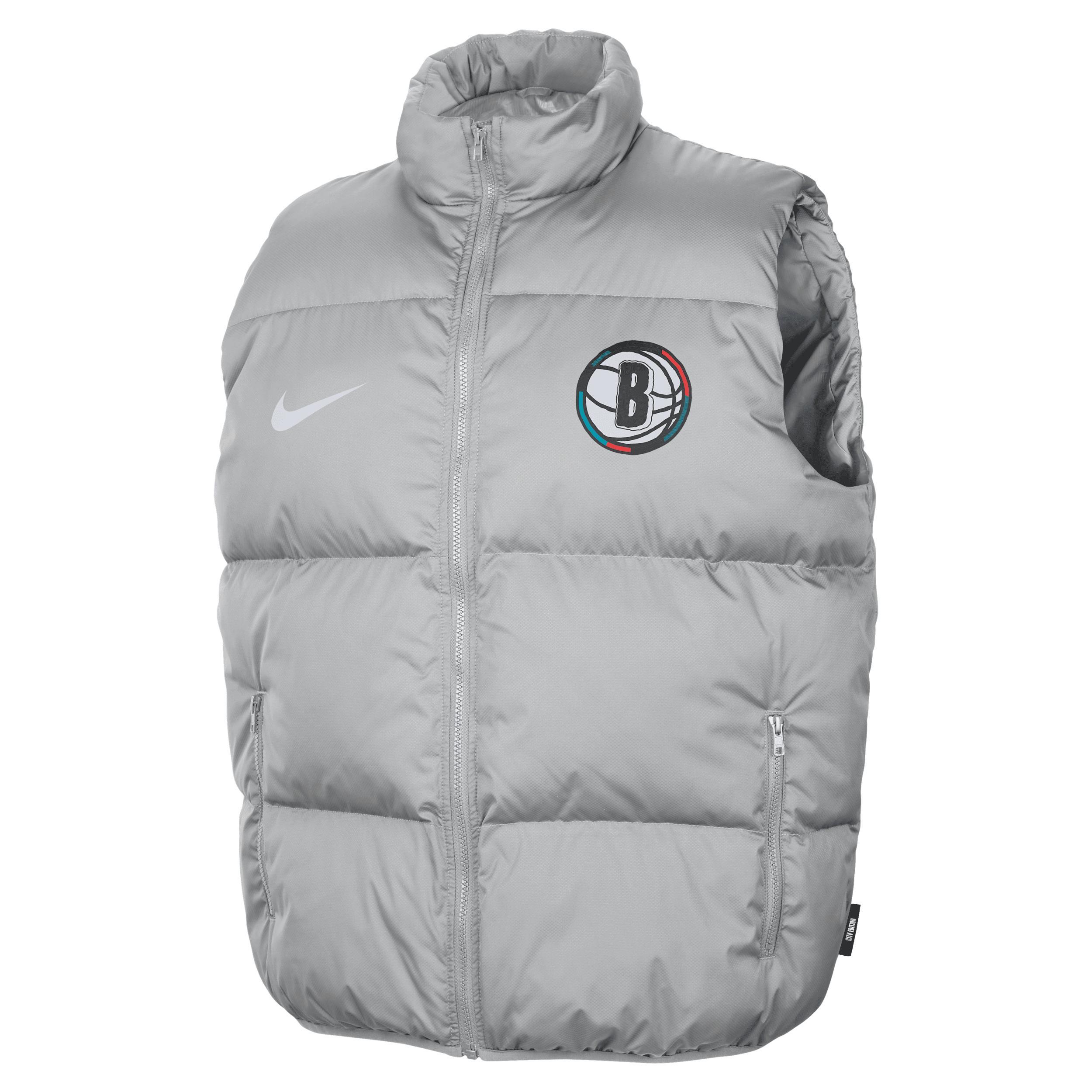 Brooklyn Nets City Edition Nike Men's NBA Puffer Vest Product Image