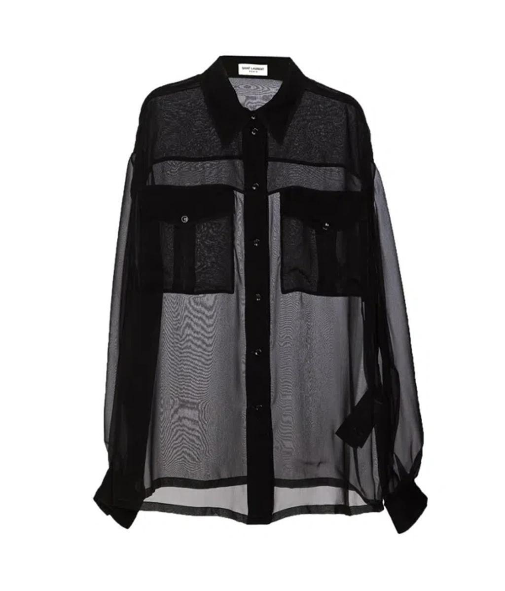 SAINT LAURENT Buttoned Long In Black Product Image