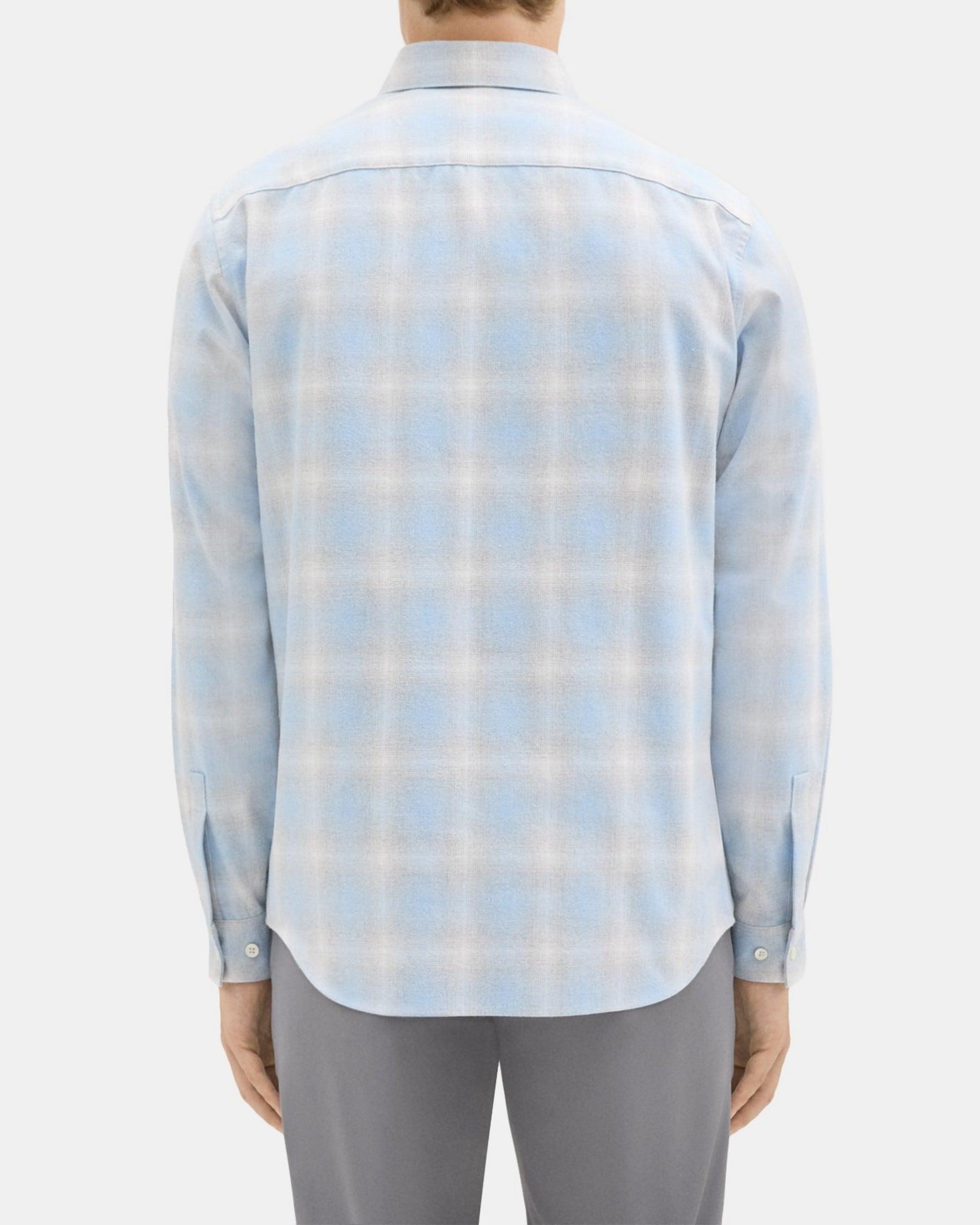 Standard-Fit Shirt in Cotton-Blend Flannel Product Image