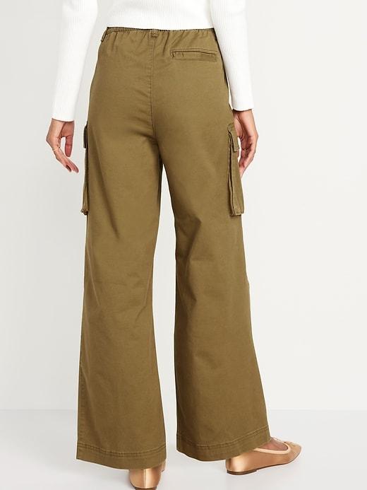 Extra High-Waisted Super Wide-Leg Cargo Pants Product Image