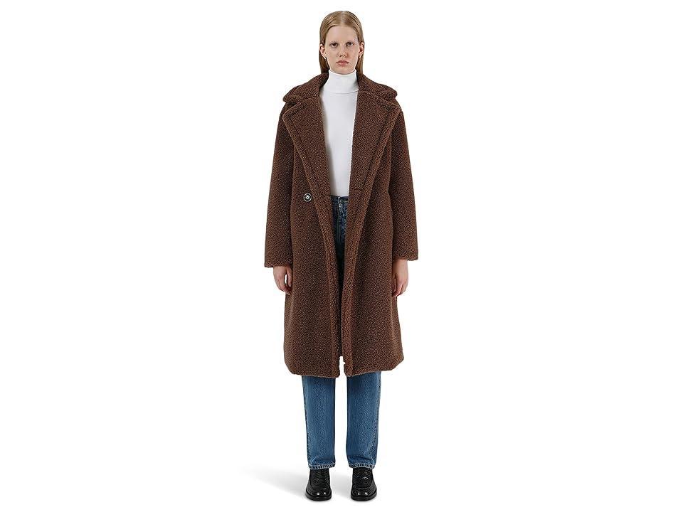 Womens Anoushka Faux Fur Double-Breasted Coat Product Image