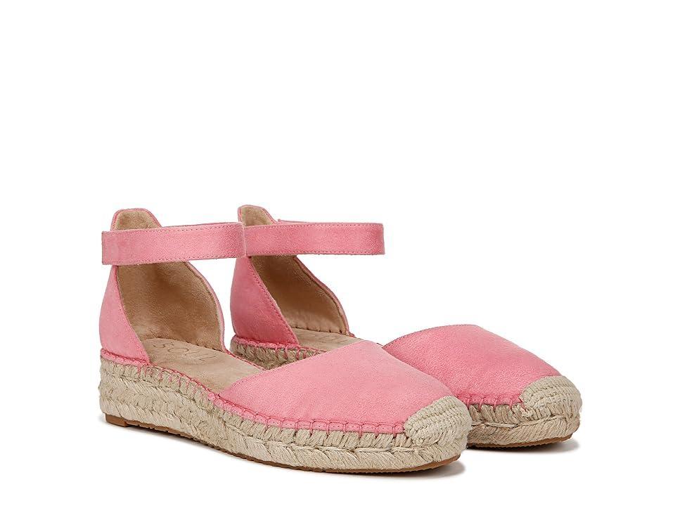 Naturalizer Wren Ankle Strap Low Heel Espadrille (Flamingo Fabric) Women's Sandals Product Image