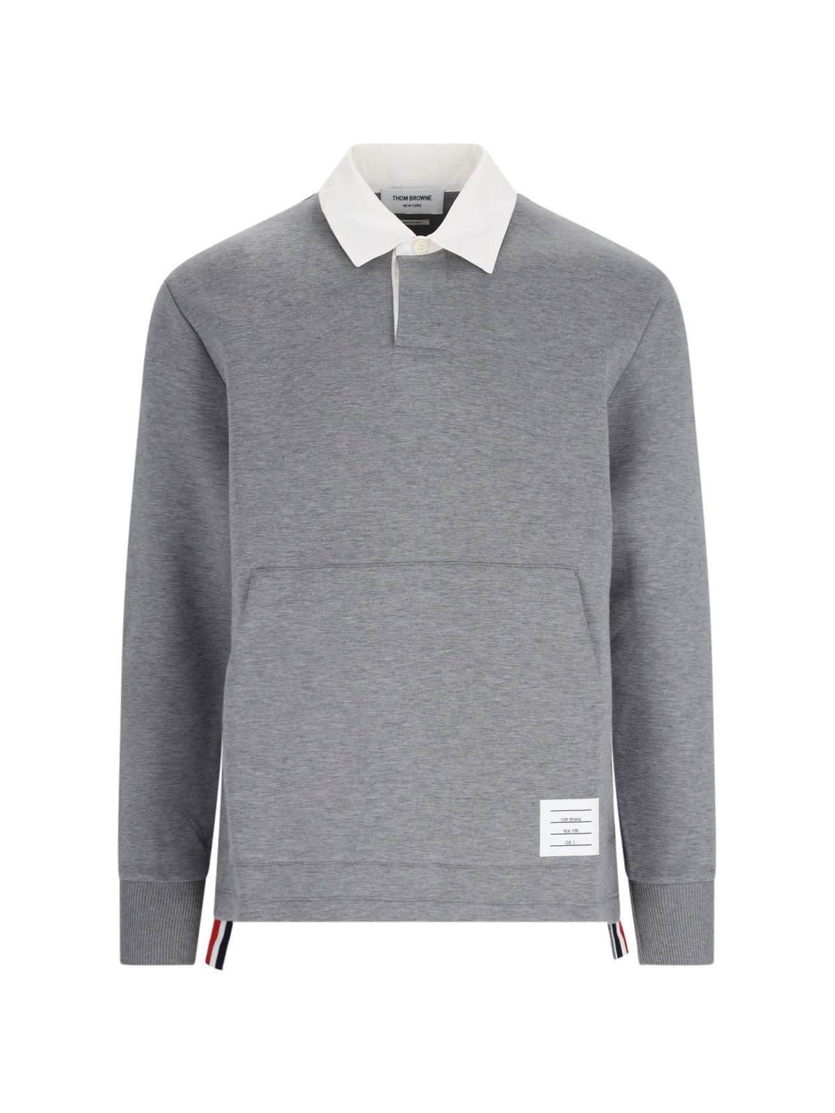 'rugby' Polo Shirt In Gray Product Image