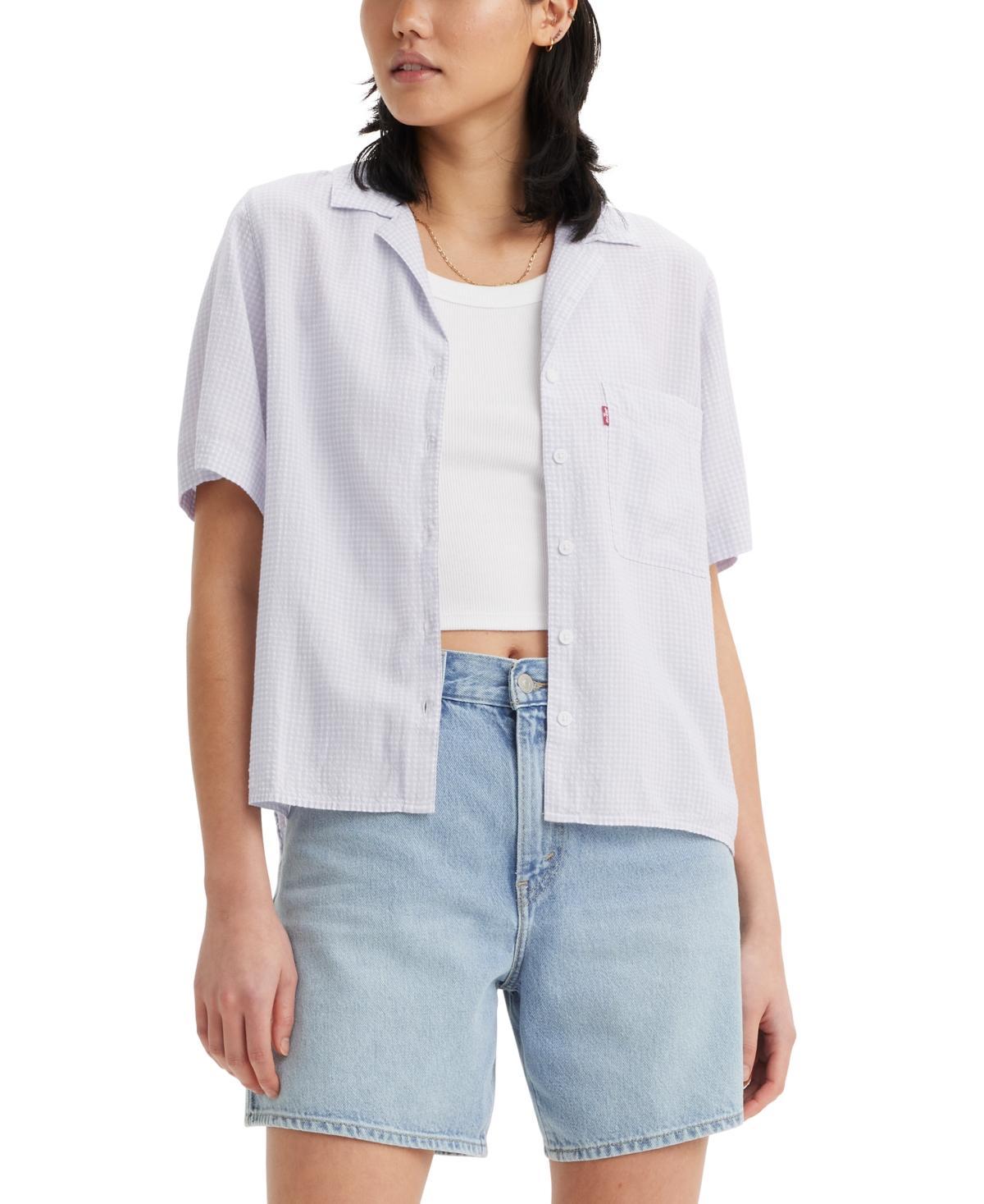 Womens Levis Joyce Resort Short Sleeve Button Front Shirt Product Image