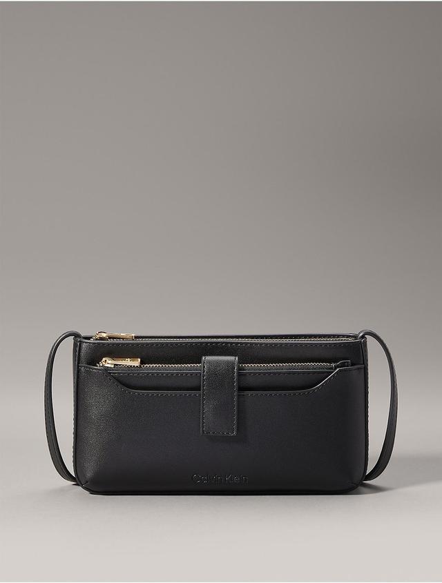 Calvin Klein Womens Elemental 2-in-1 Crossbody Bag - Black Product Image