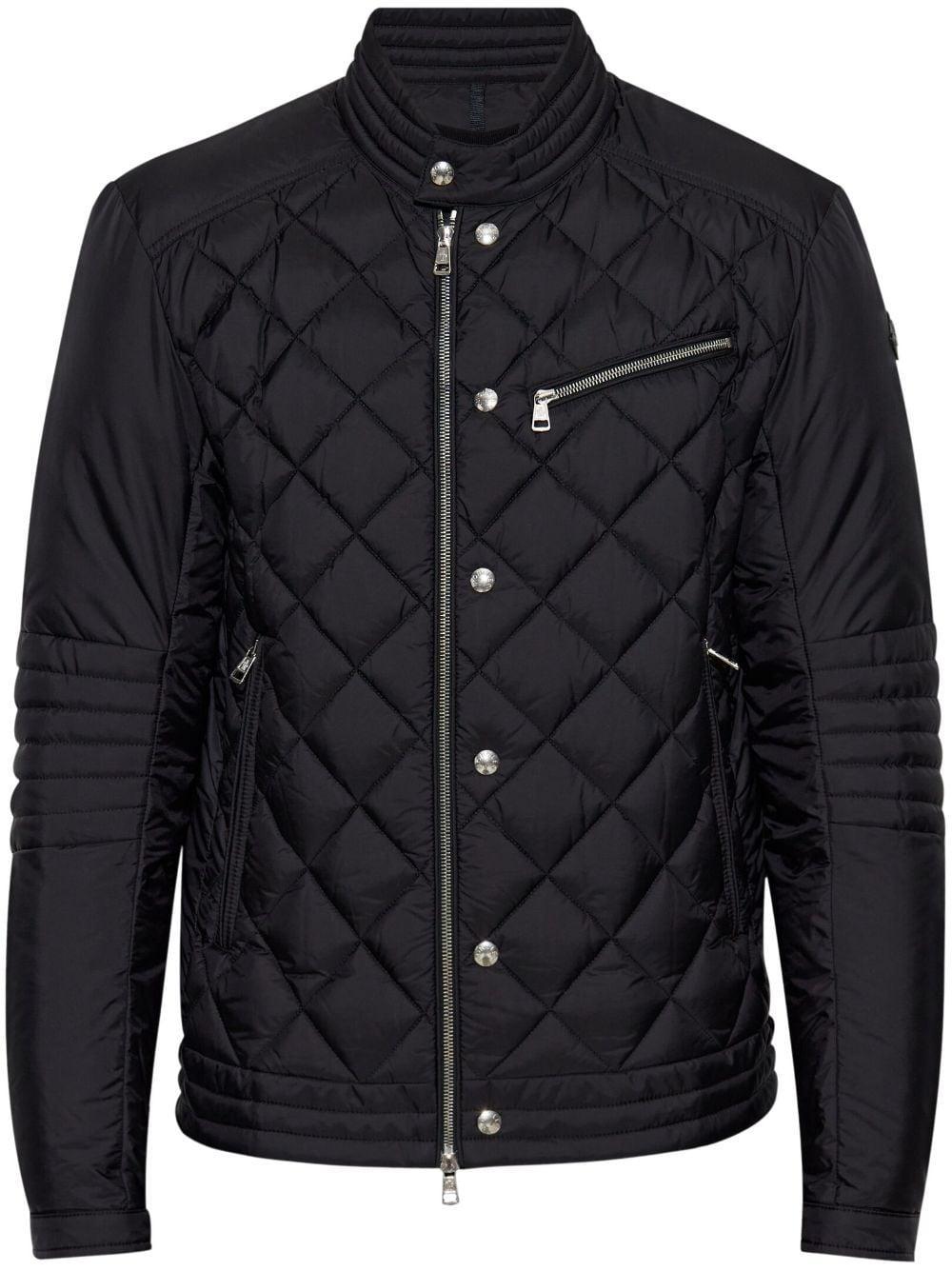 MONCLER Vulpie Padded Biker Jacket In Black Product Image