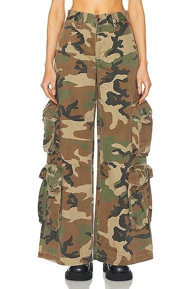 Amiri Camo Baggy Cargo Pant in Army Product Image