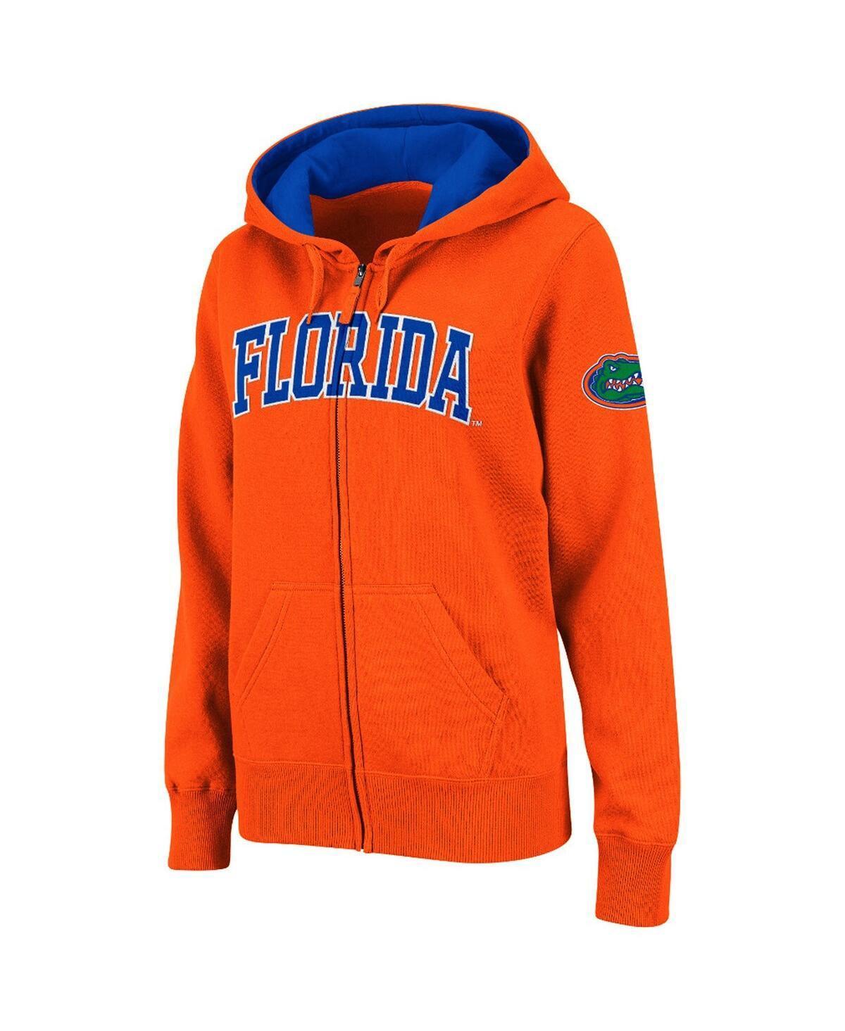 Womens Colosseum Orange Florida Gators Arched Name Full-Zip Hoodie Product Image