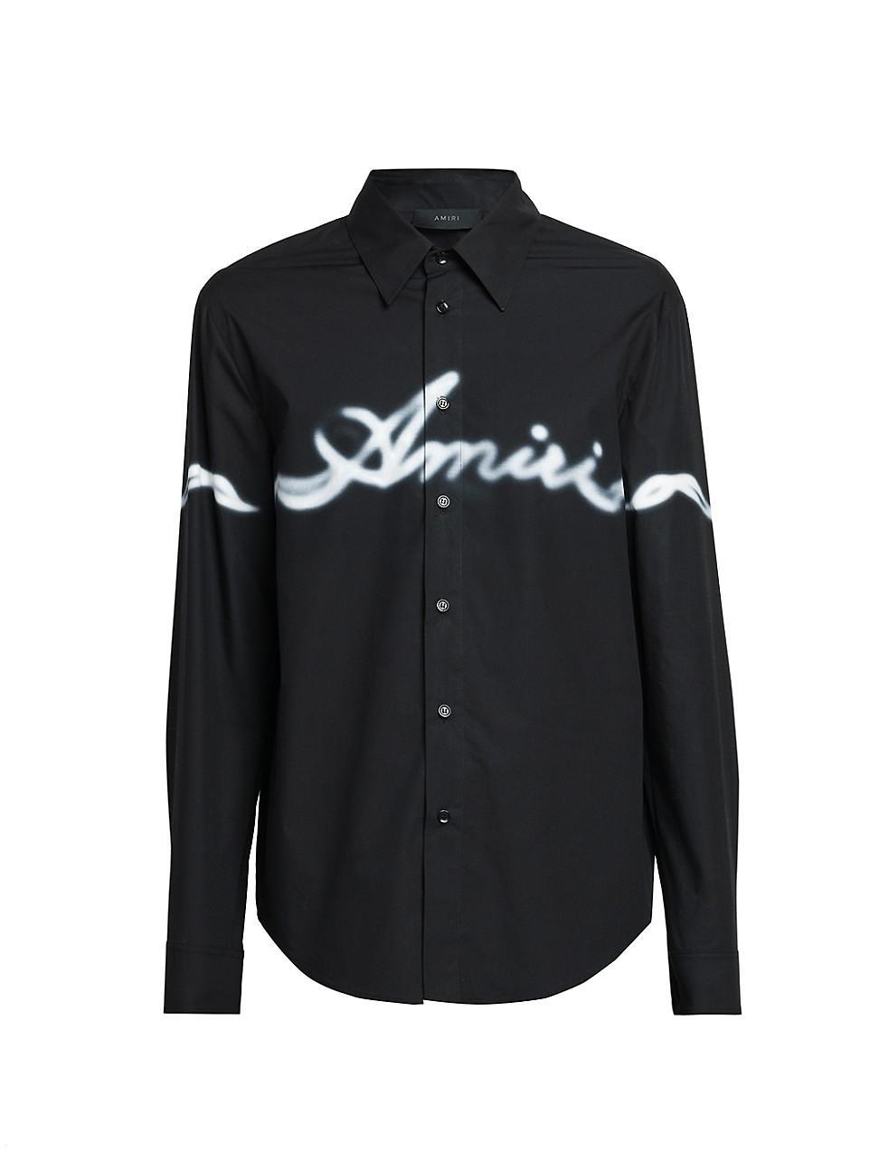 Mens Amiri Smoke Button-Up Shirt Product Image