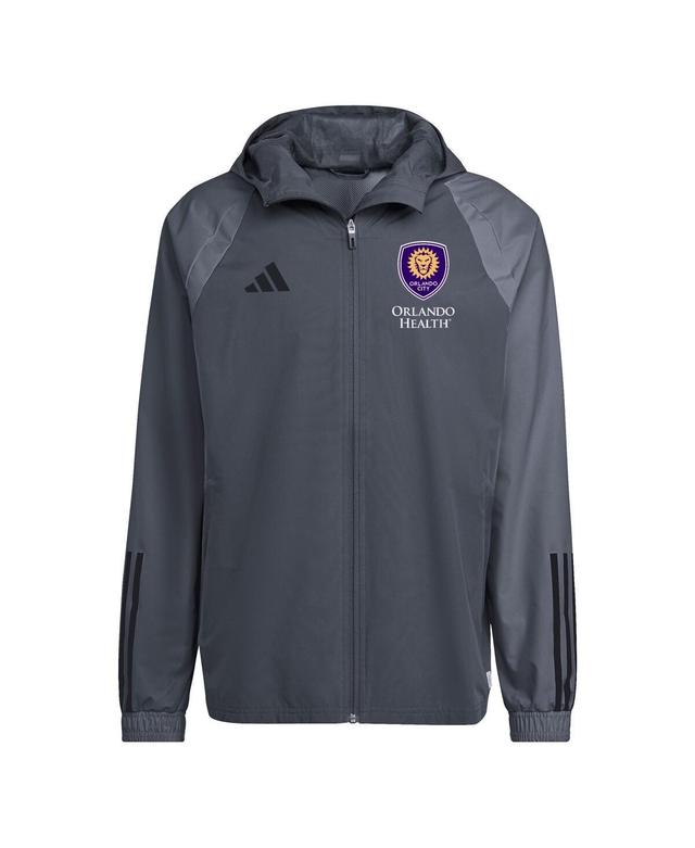 Adidas Mens Gray Orlando City Sc 2024 All-Weather Full-Zip Jacket Product Image