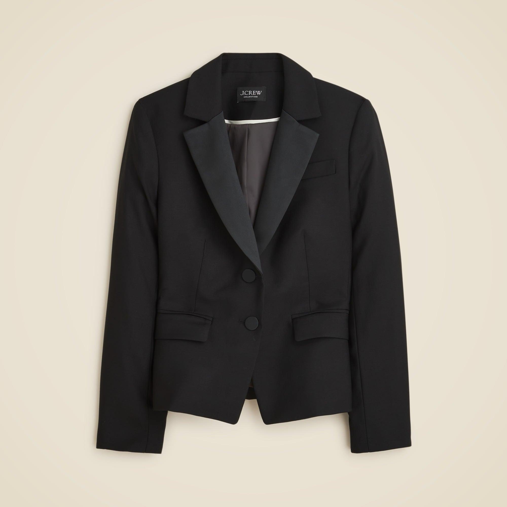 Collection shrunken-fit blazer in Italian tuxedo wool Product Image