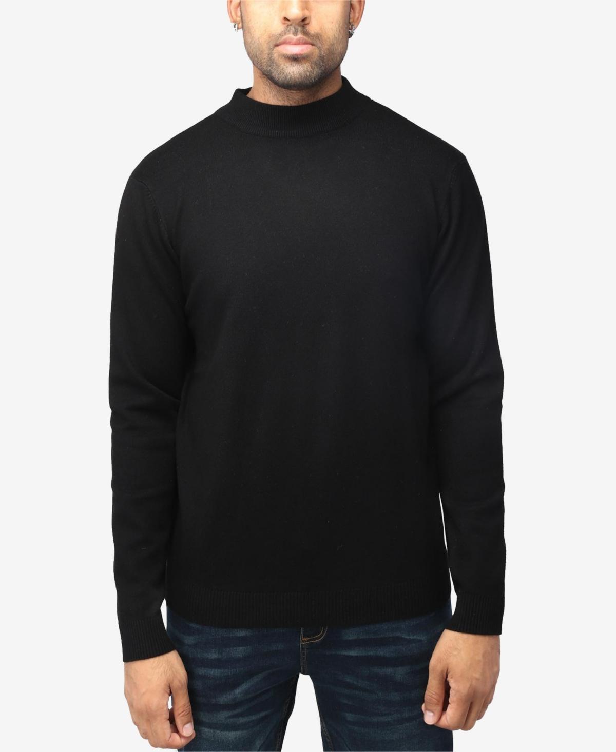 X-Ray Mens Basice Mock Neck Midweight Pullover Sweater Product Image