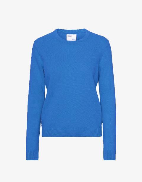 Women Classic Merino Wool Crew - Pacific Blue Product Image