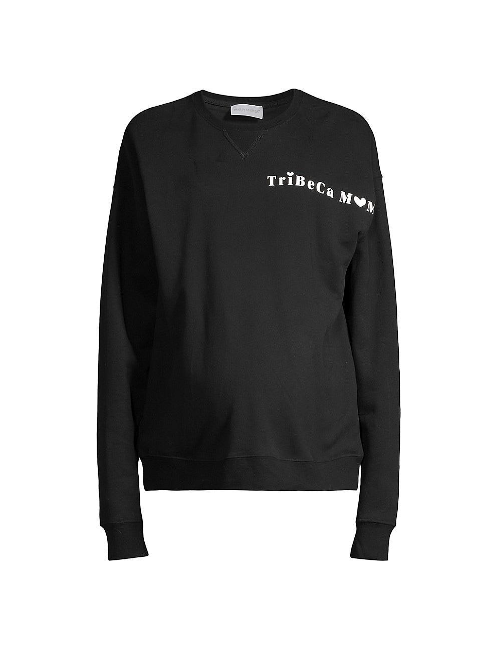 Womens Tribeca Mom Cotton Crewneck Maternity Sweatshirt Product Image