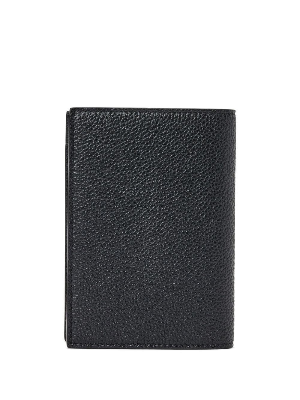 TOM FORD Logo-lettering Bi-fold Leather Cardholder In Schwarz Product Image