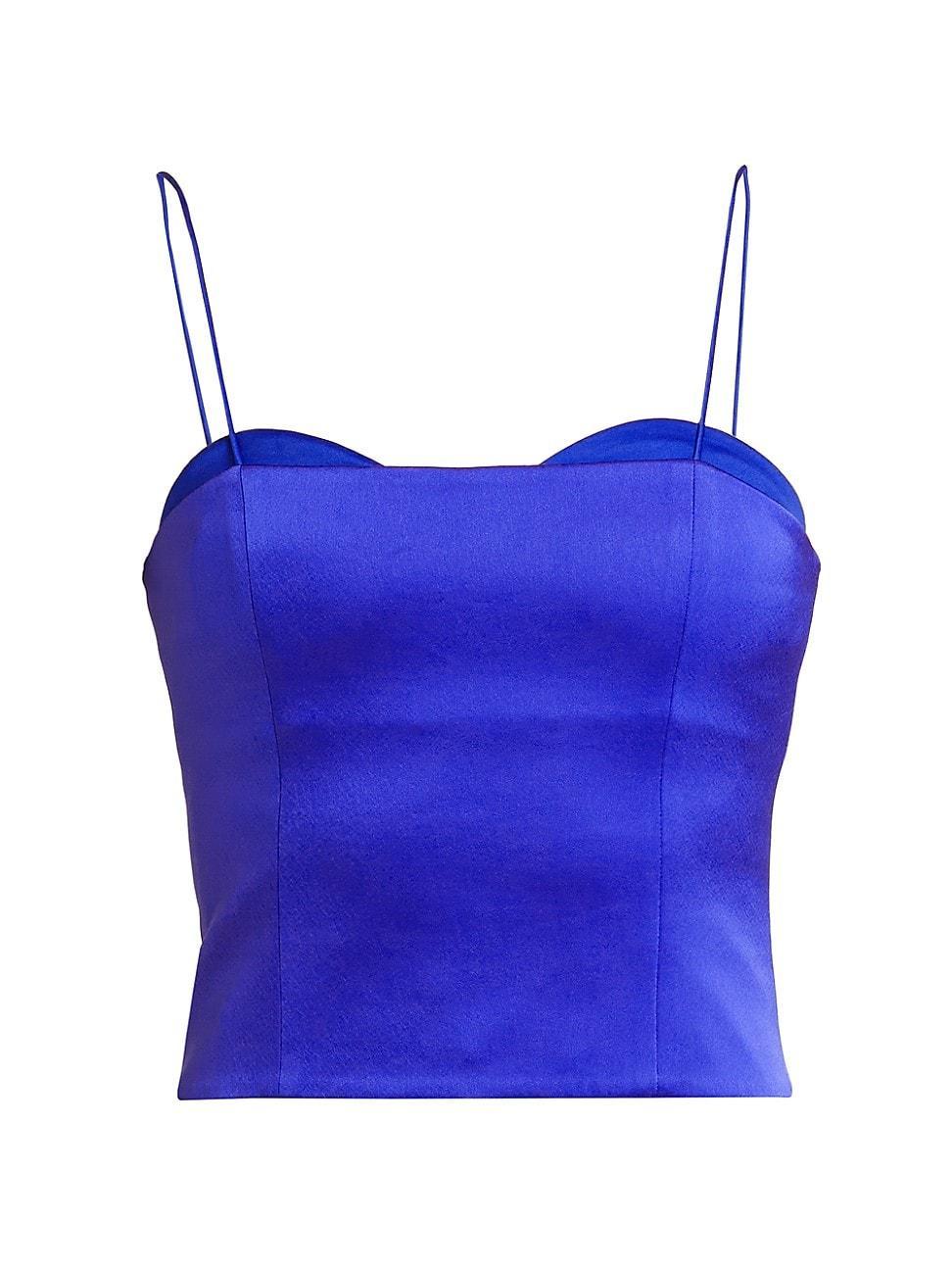 Womens Ada Peekaboo Bustier Cropped Top Product Image