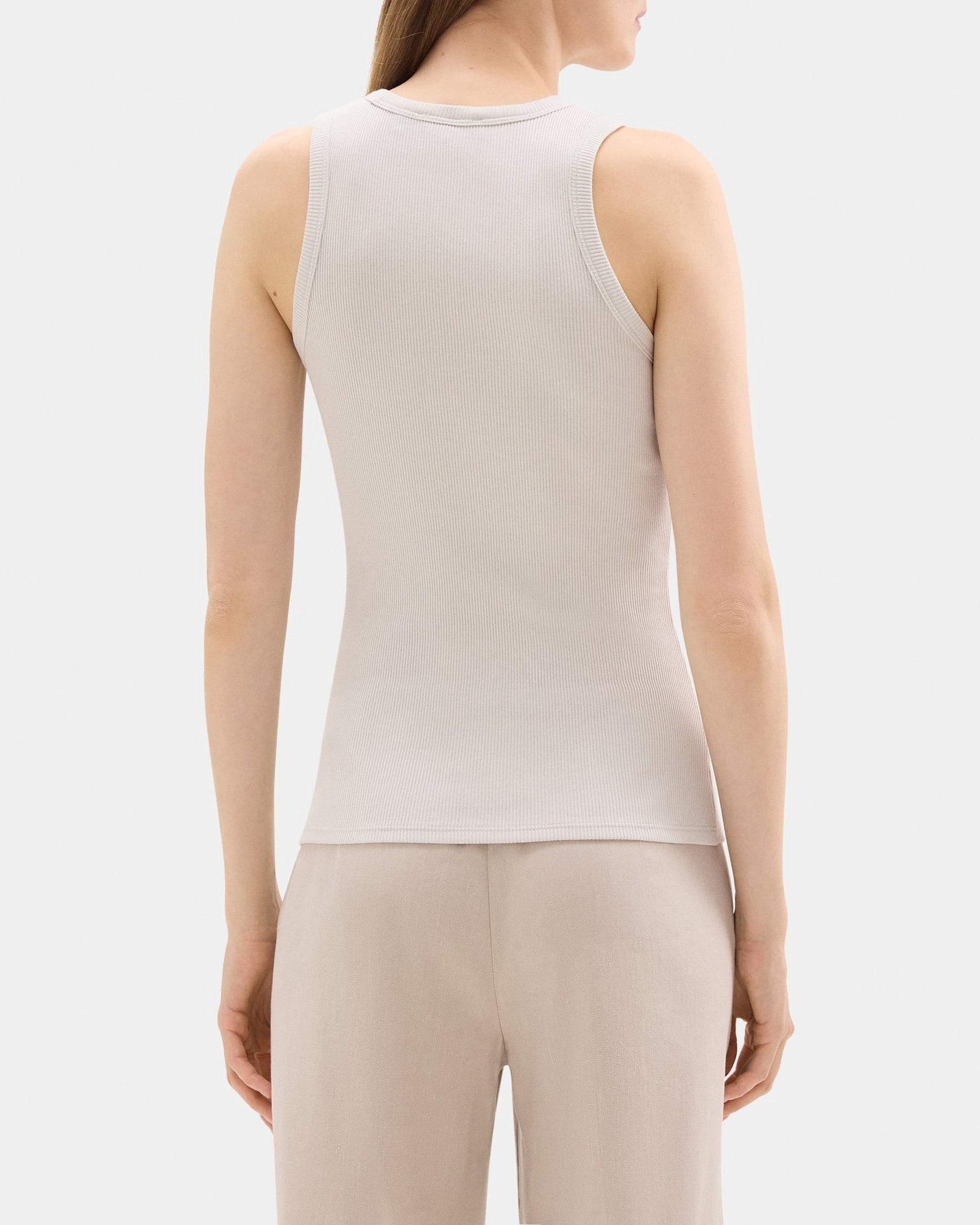 Fitted Tank in Ribbed Modal Cotton Product Image