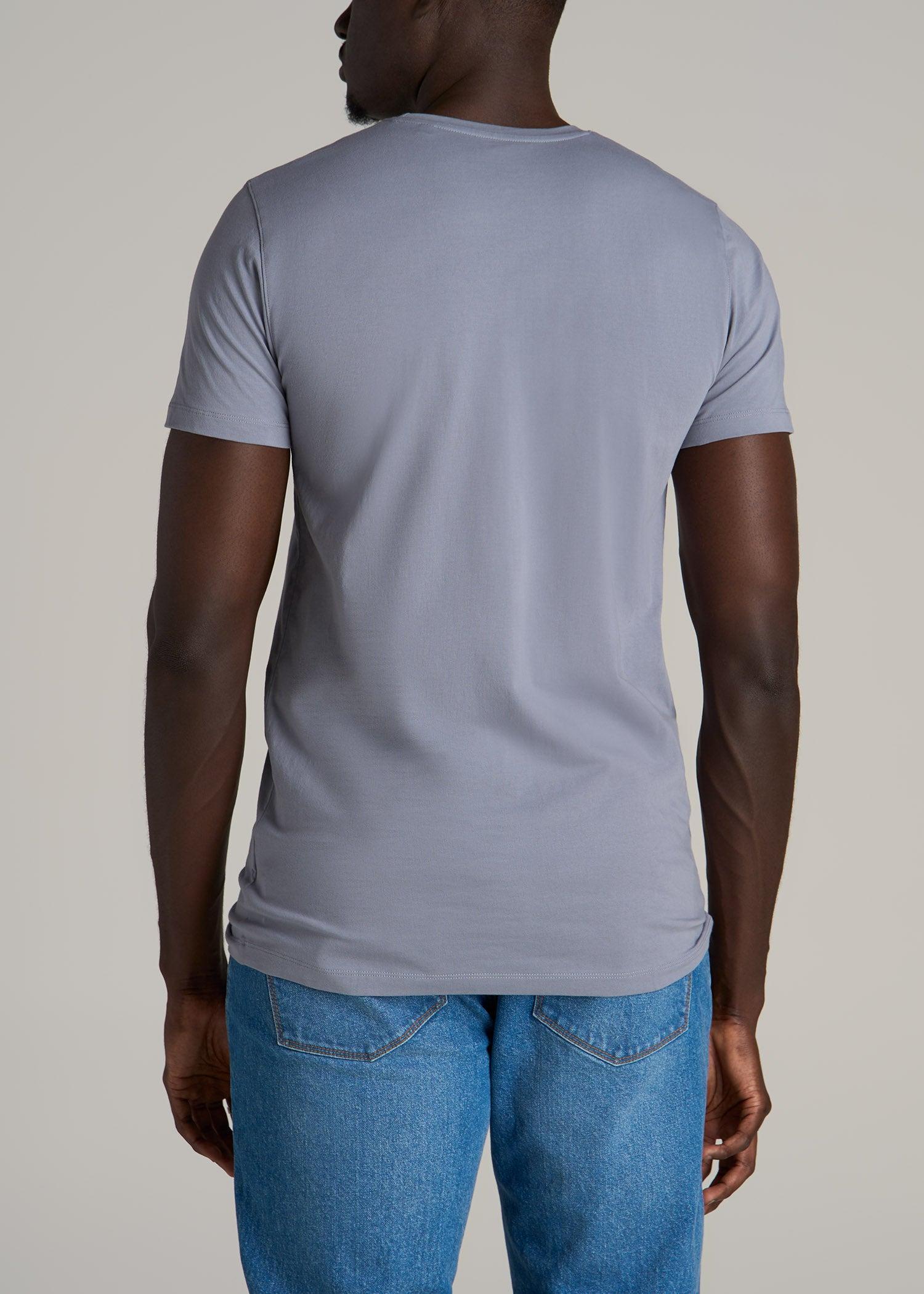 The Essential MODERN-FIT Crewneck Tee for Tall Men in White Product Image