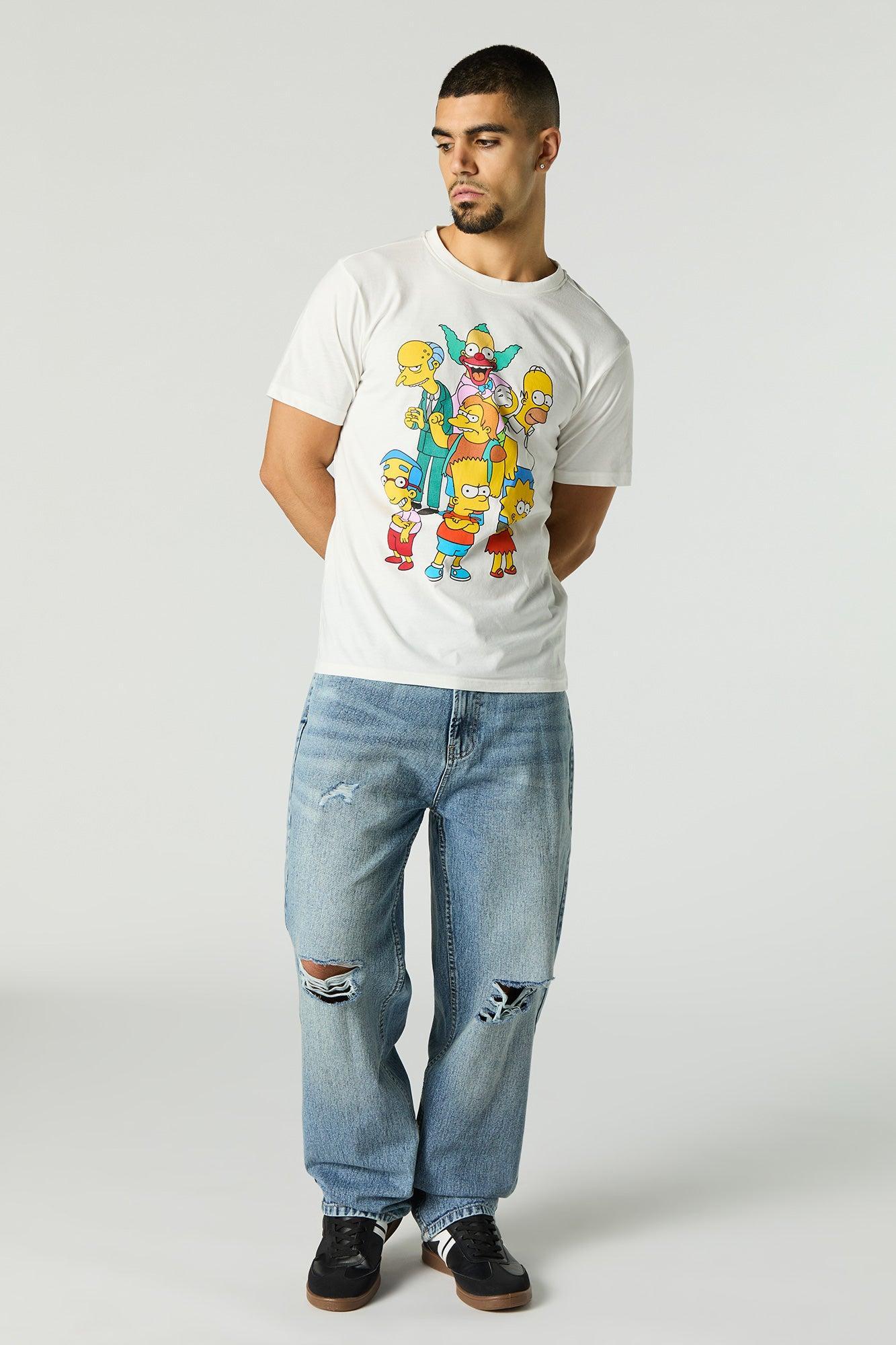 Simpsons Family Graphic T-Shirt Male Product Image