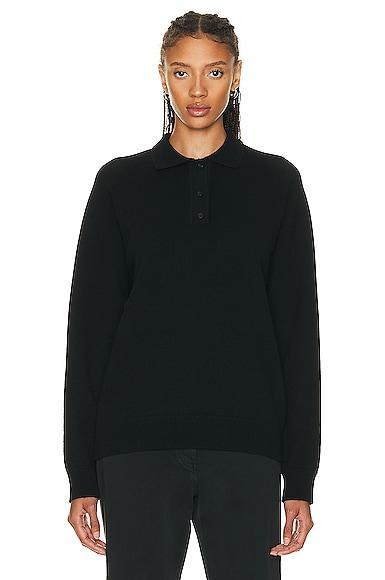 The Row Eli Top in Black - Black. Size L (also in ). Product Image