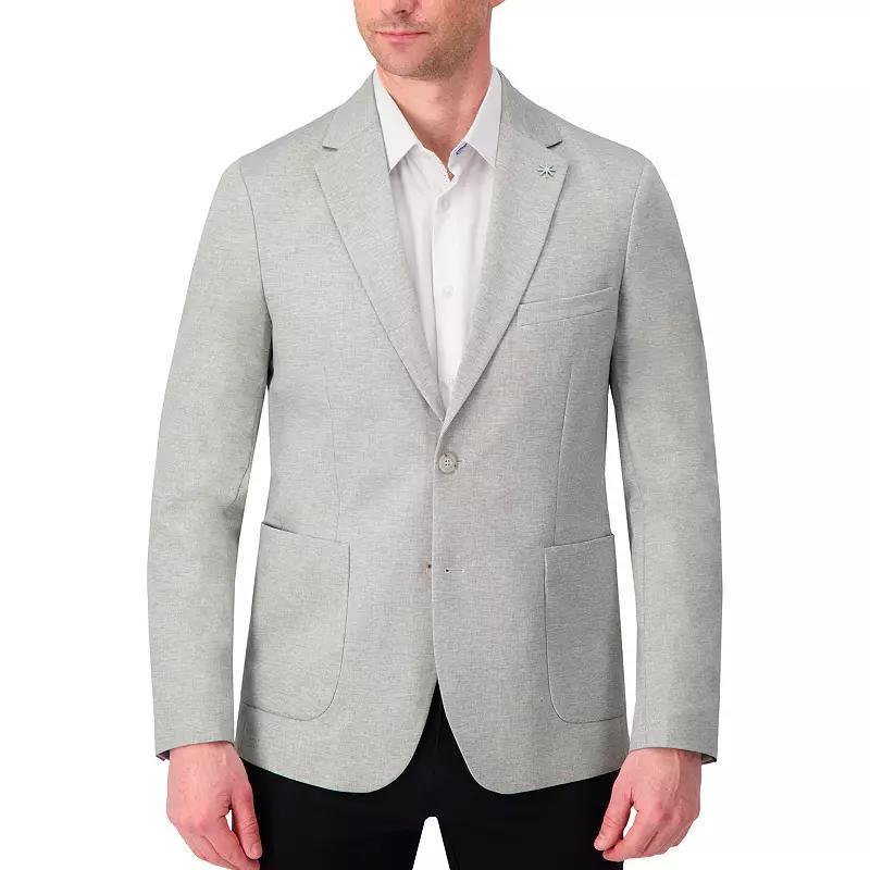 Mens Report Collection Performance Slim Fit Stretch Knit Sport Coat Blue Blue Product Image