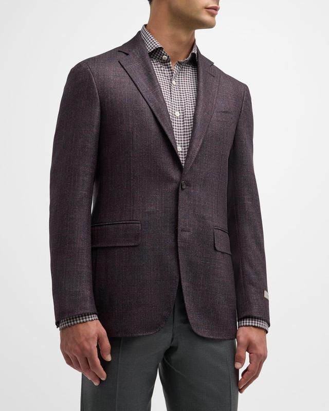 Mens Melange Wool-Blend Blazer Product Image