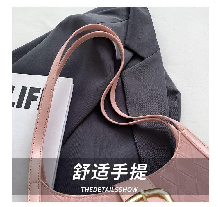 Faux Leather Buckled Shoulder Bag Product Image