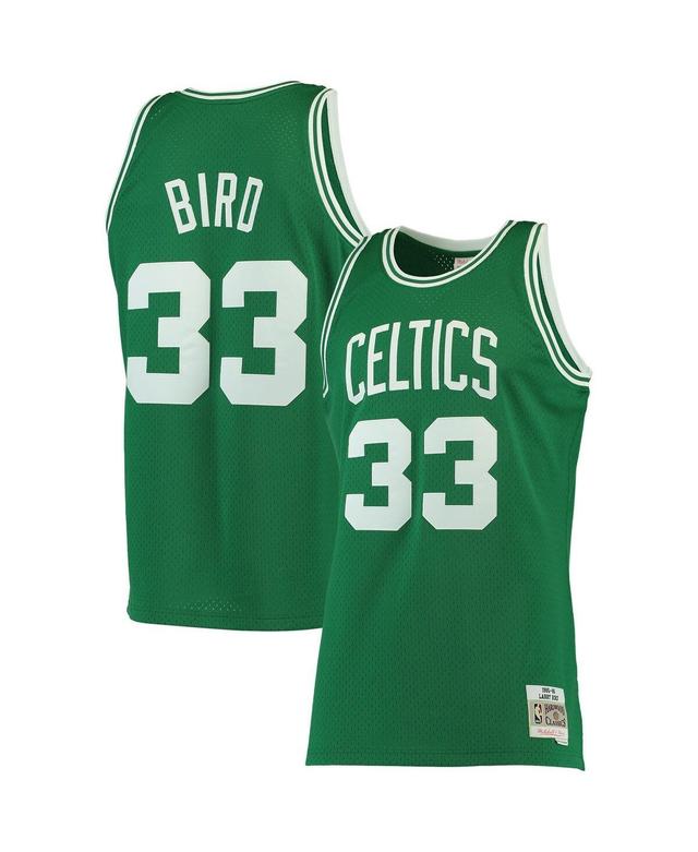 Mens Larry Bird Kelly Green Boston Celtics Big and Tall Hardwood Classics Jersey - Kelly Green Product Image