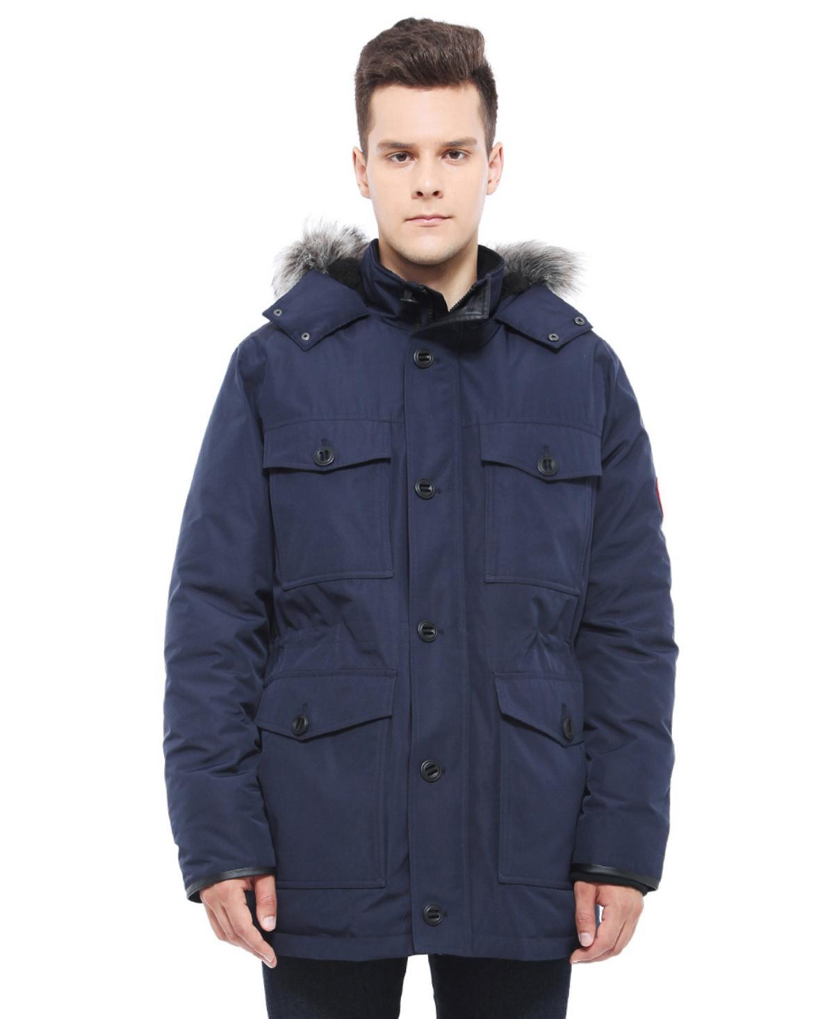 Mens Parka Jacket with Detachable Trim Product Image