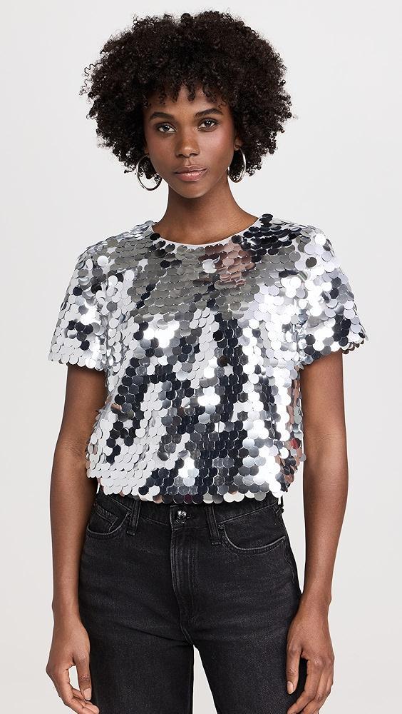 endless rose Fisheye Sequins Top | Shopbop Product Image