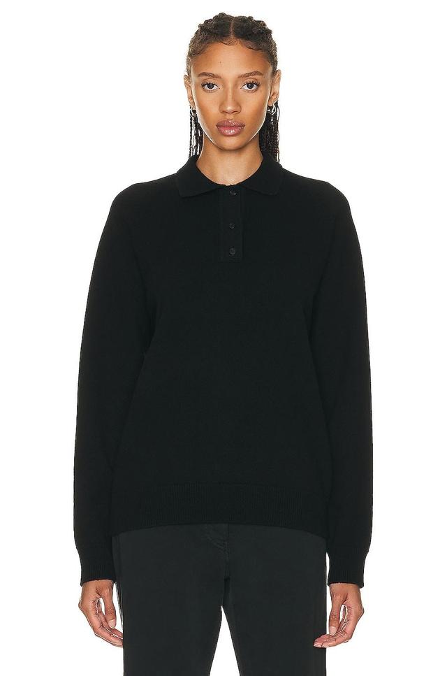 The Row Eli Top in Black - Black. Size L (also in M, S). Product Image