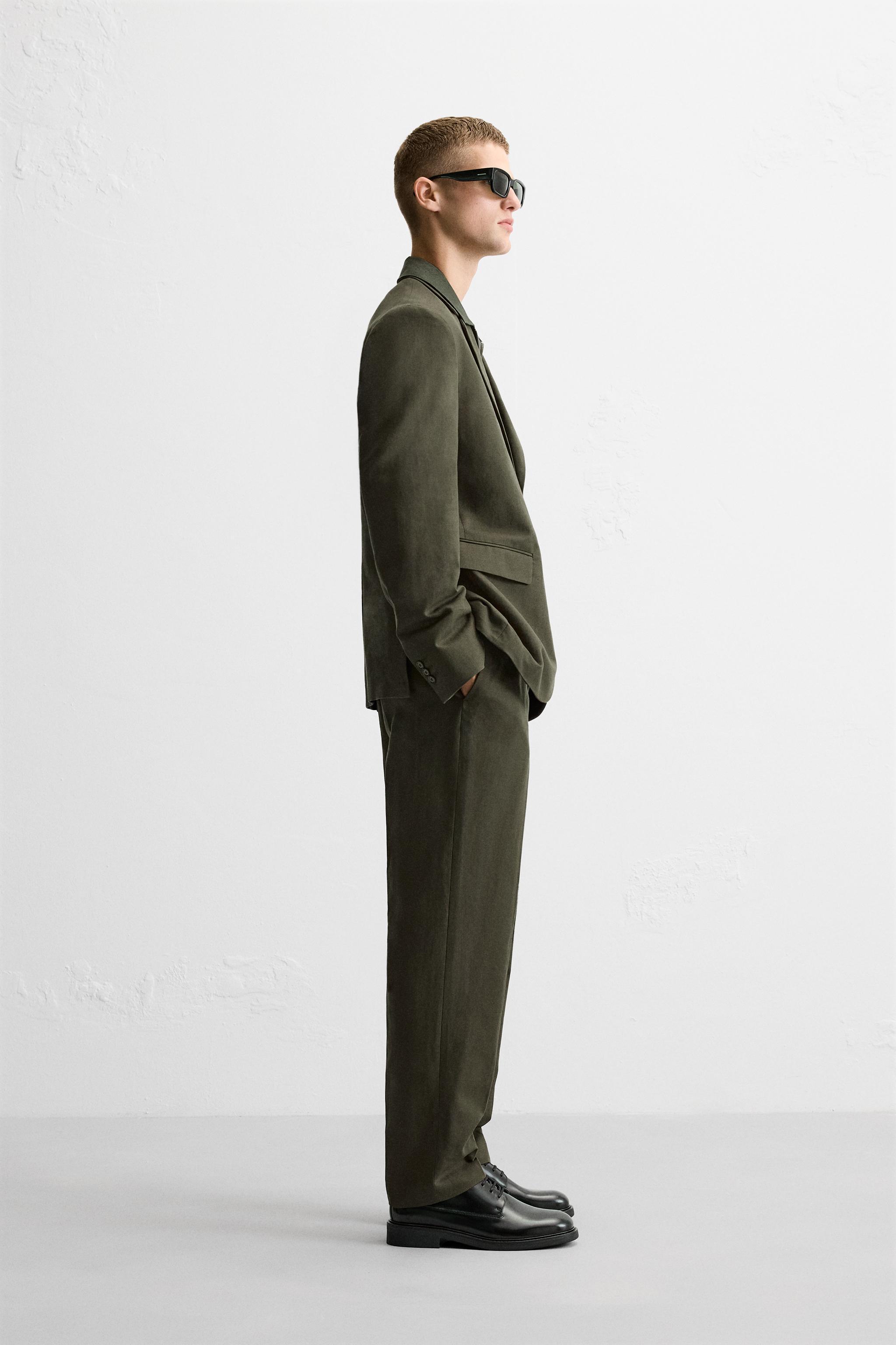 COTTON - LINEN SUIT PANTS Product Image