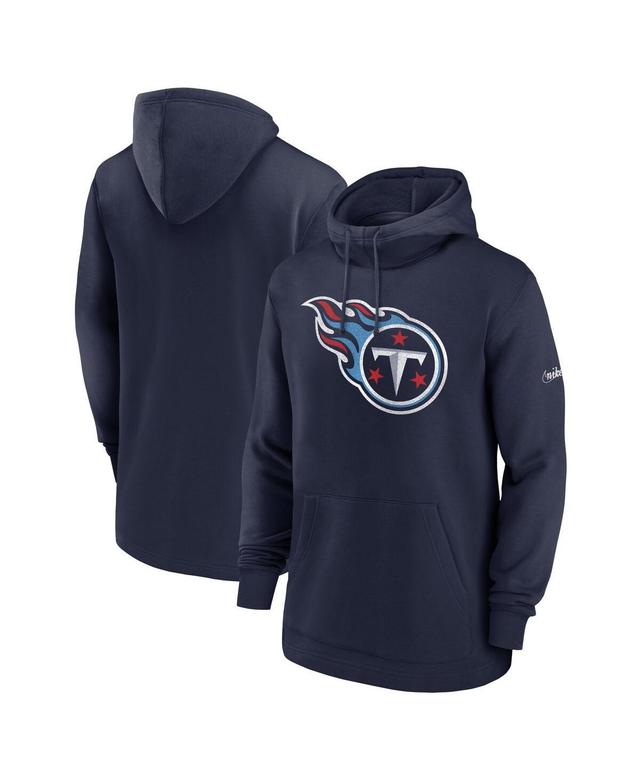 Mens Nike Navy Tennessee Titans Classic Pullover Hoodie Product Image