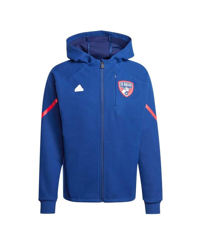 Mens adidas Navy Fc Dallas 2024 Anthem Travel Full-Zip Jacket Product Image