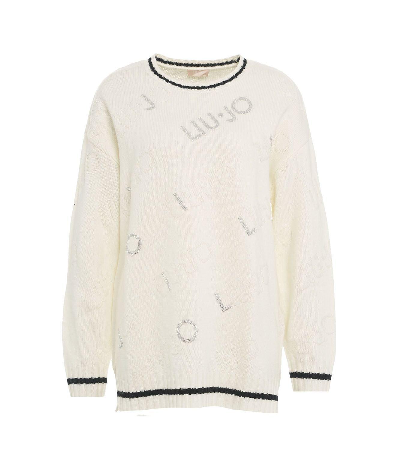 Knit sweater with logo details Product Image