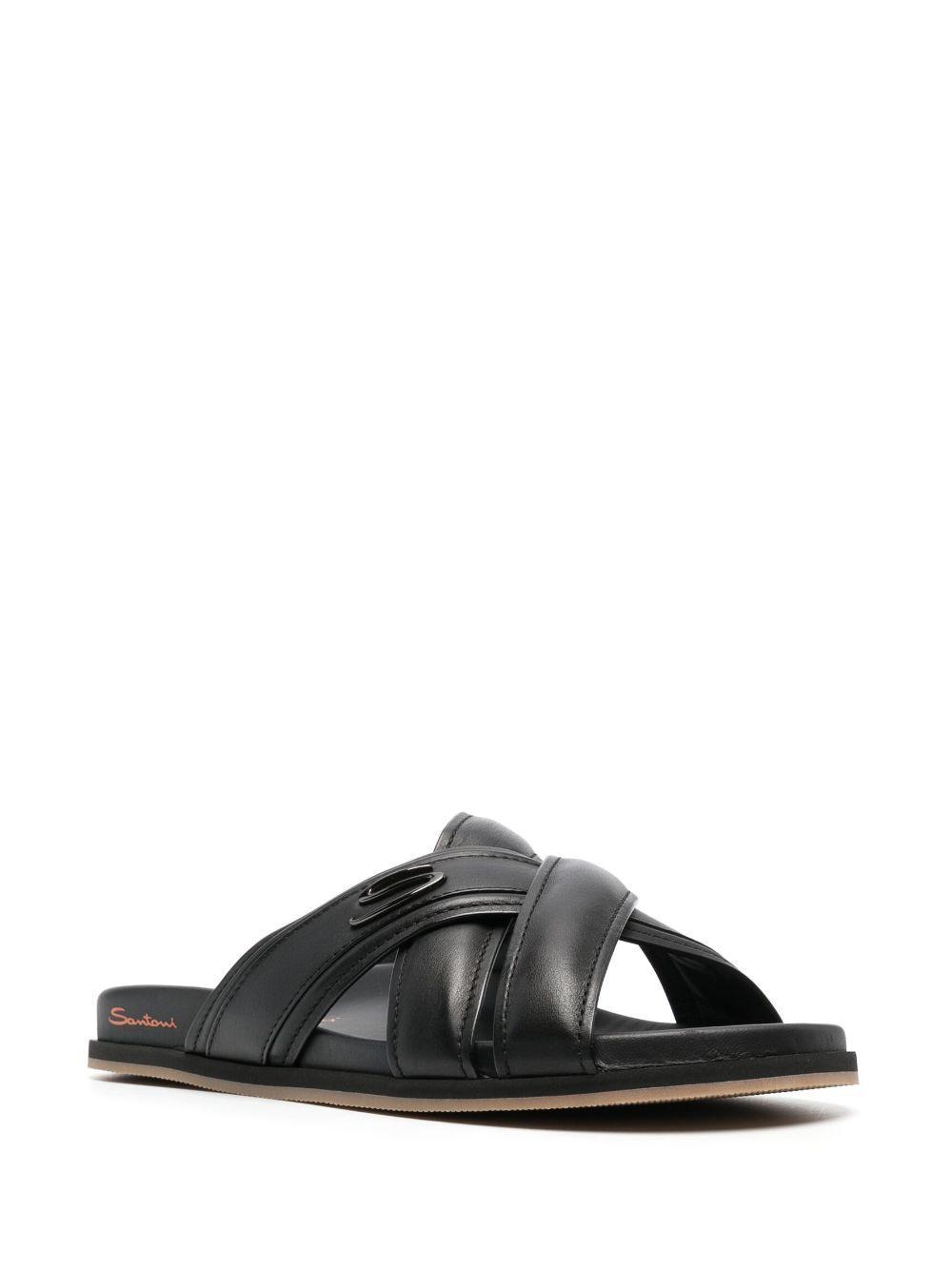 SANTONI Sandals In Black Product Image