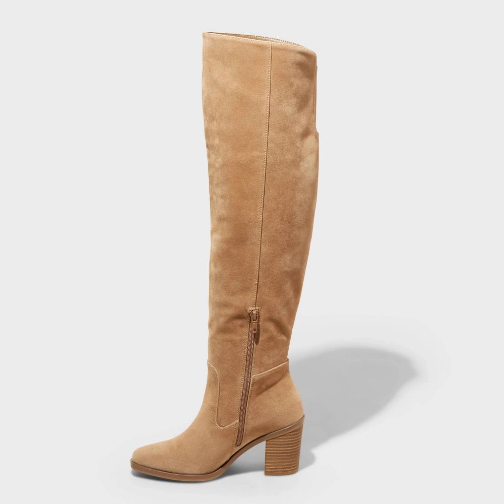 Women's May Over the Knee Scrunch Boots - Universal Thread™ Tan Product Image