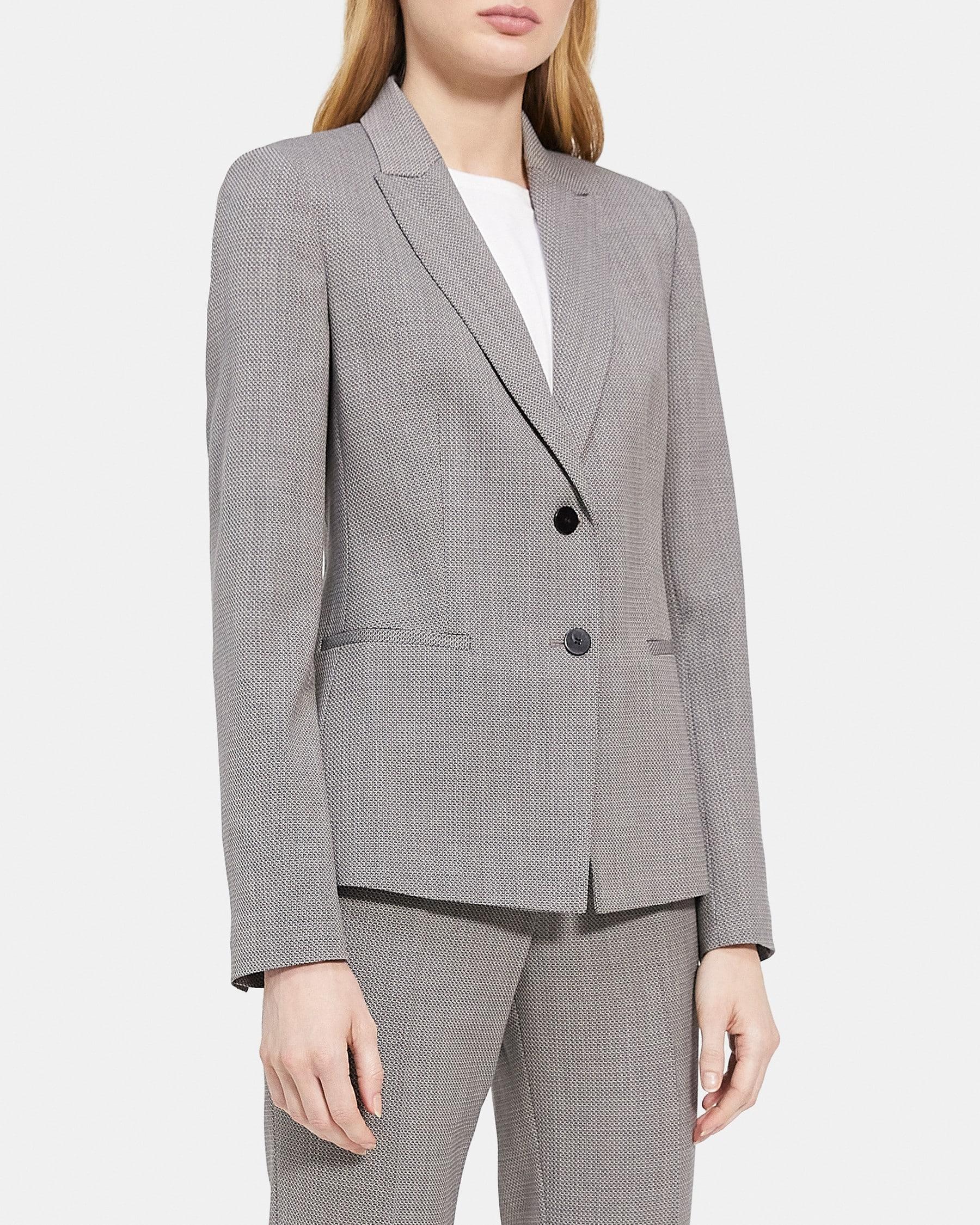 Nichelle Two-Button Blazer in Stretch Wool Product Image