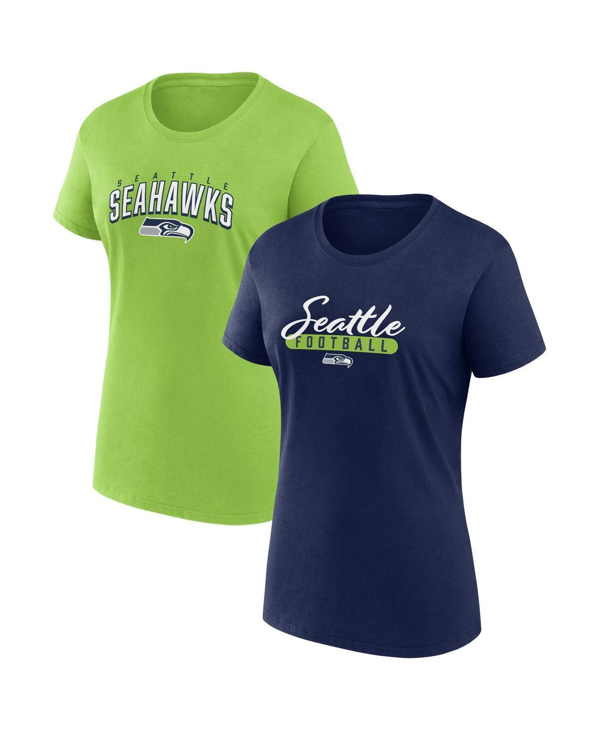 Womens Fanatics Navy Seattle Seahawks Fan T-shirt Combo Set - Navy Product Image