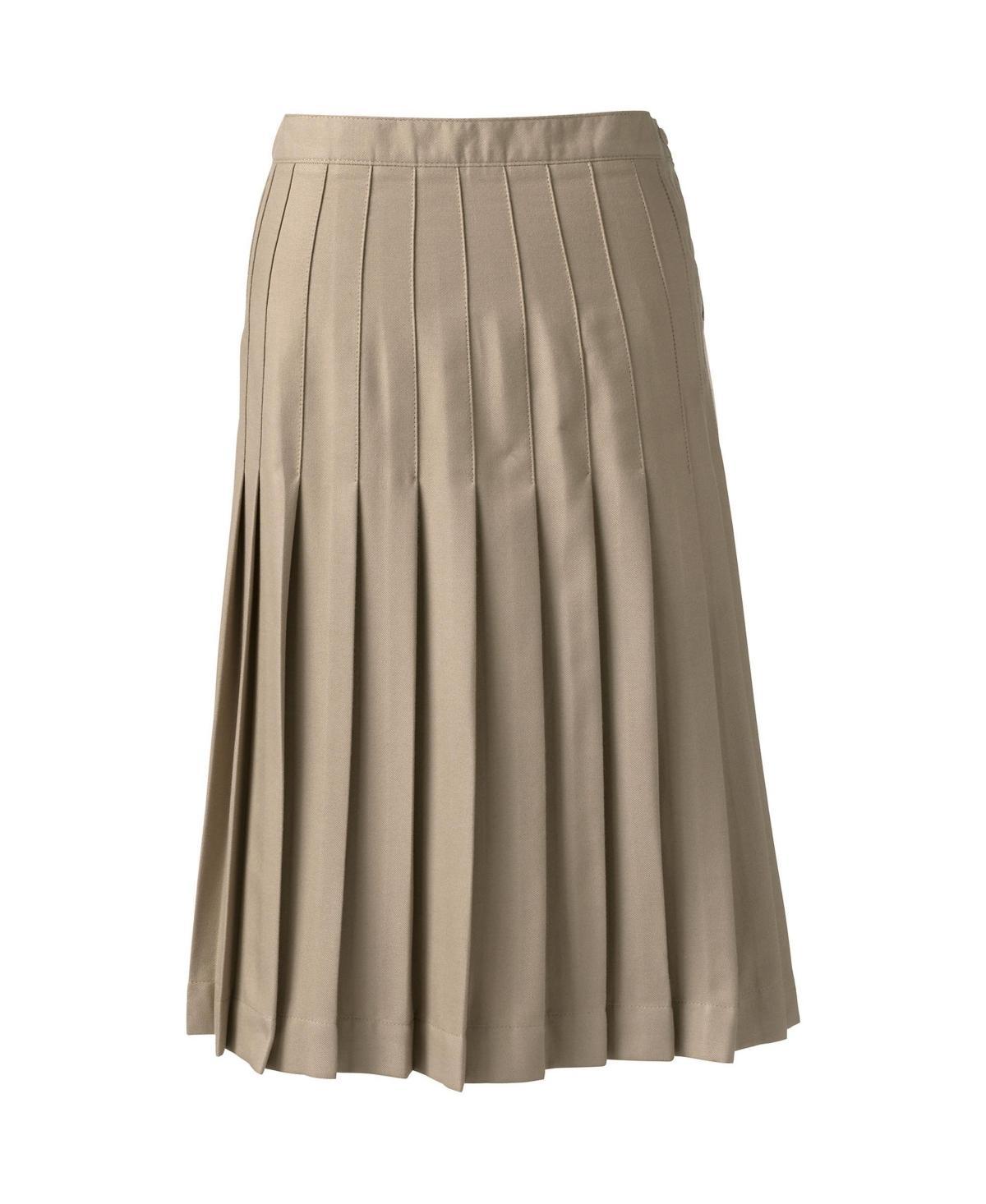 Lands End Womens School Uniform Pleated Skirt Below the Knee Product Image