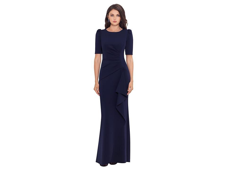 Xscape Evenings Ruched Scuba Crepe Gown Product Image