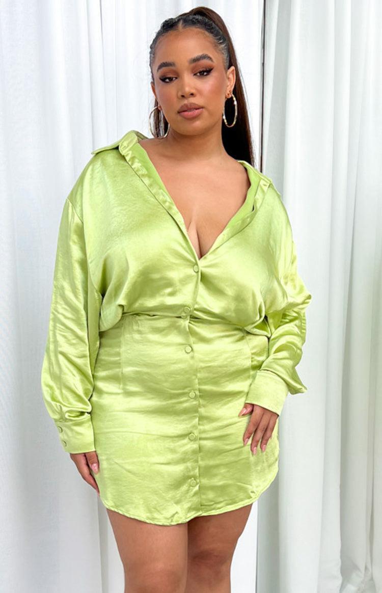 Deeper Water Mini Dress Green Product Image