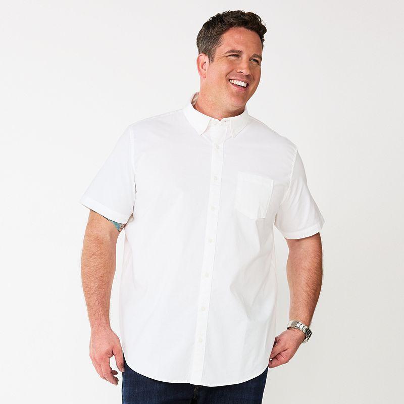 Big & Tall Sonoma Goods For Life Perfect-Length Button-Down Shirt, Mens Product Image