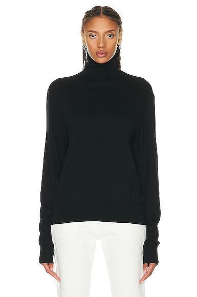 The Row Davos Wool & Cashmere Turtleneck Sweater Product Image