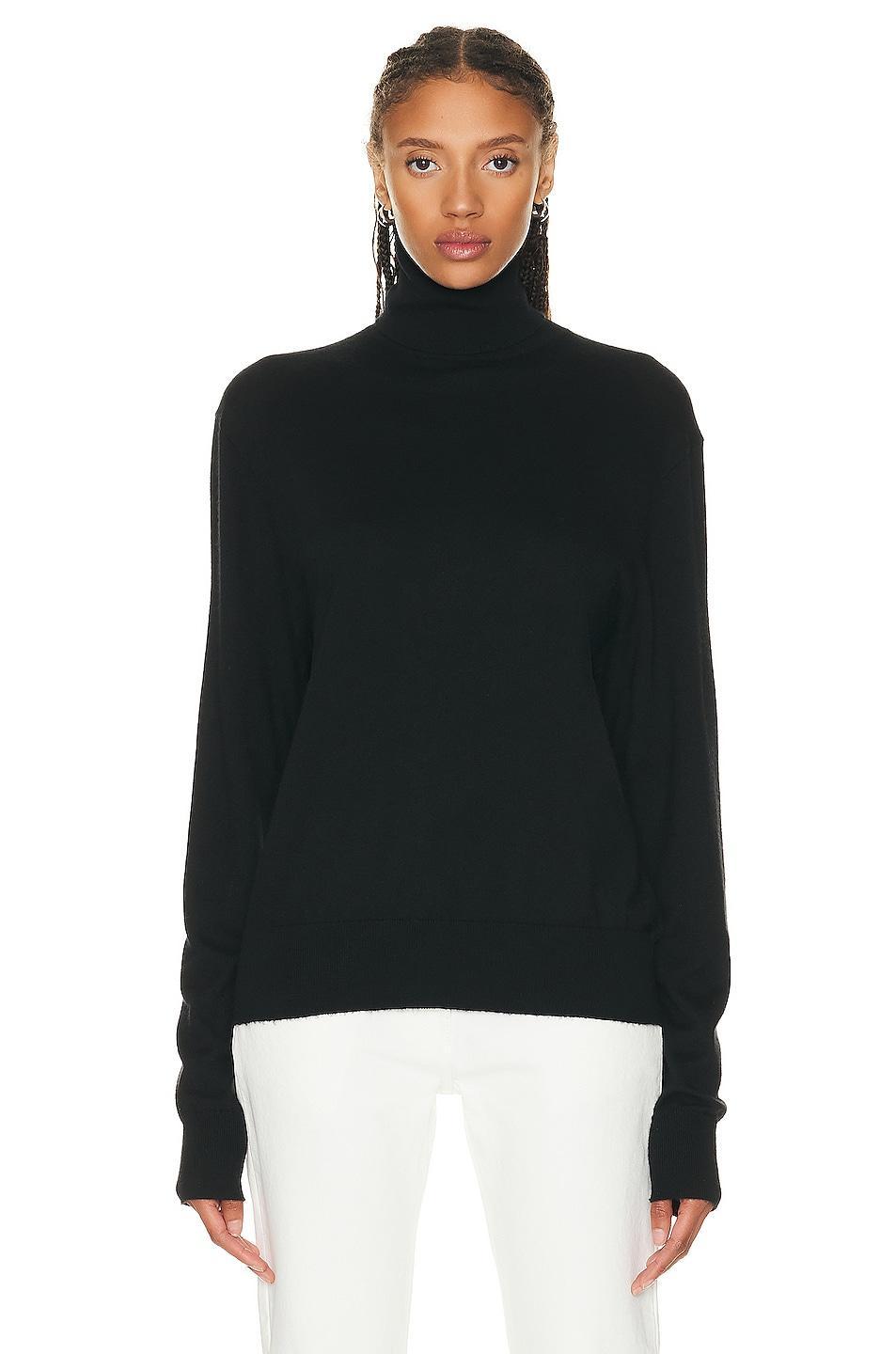 The Row Davos Wool & Cashmere Turtleneck Sweater Product Image