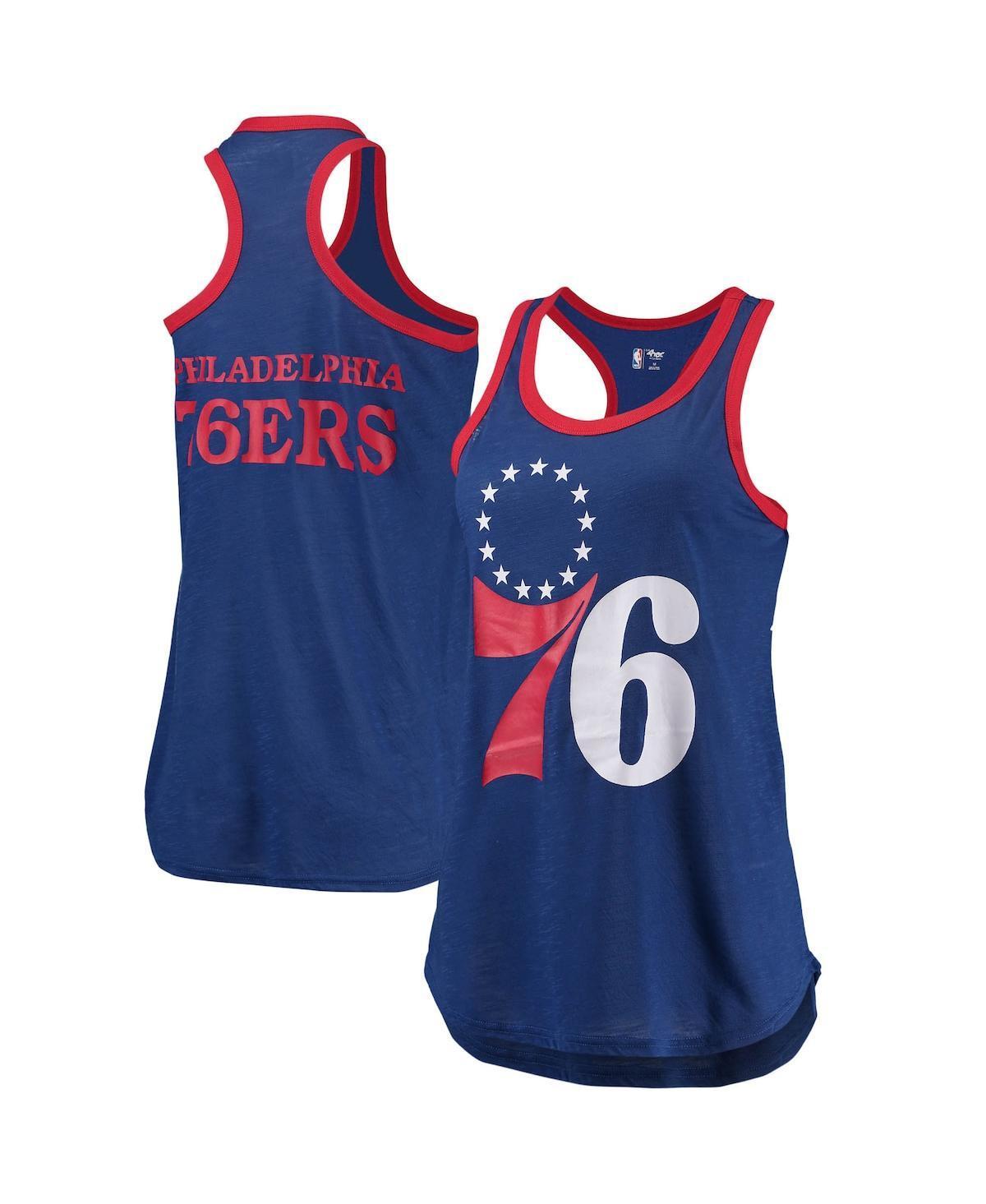 Womens G-III Sports by Carl Banks Royal Philadelphia 76ers Showdown Scoop-Neck Racerback Tank Top Product Image