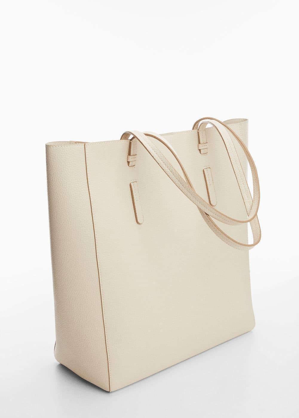 MANGO - Leather-effect shopper bag - One size - Women Product Image