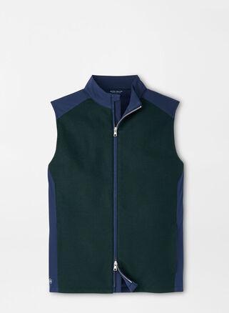 Peter Millar Mens Cambridge Wool Vest | Color: Lacinato | Size: M Product Image