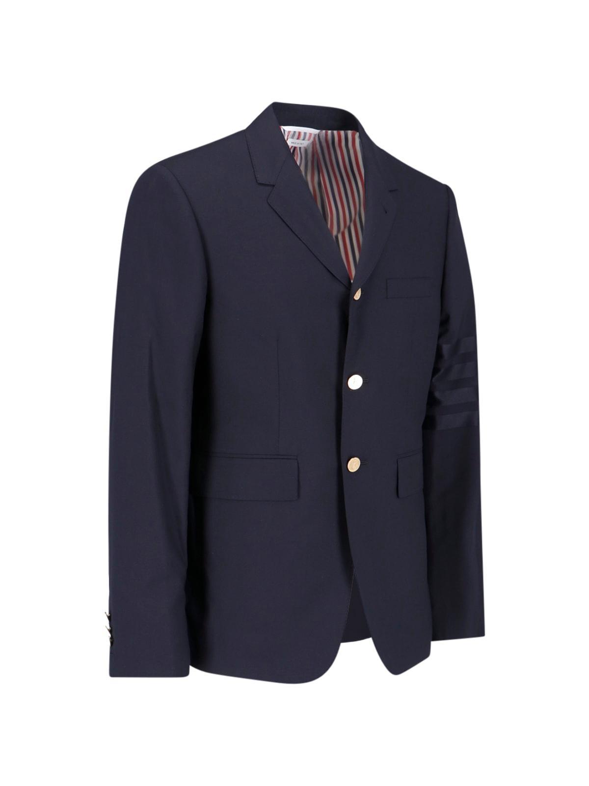 Single-breasted Blazer In Blue Product Image